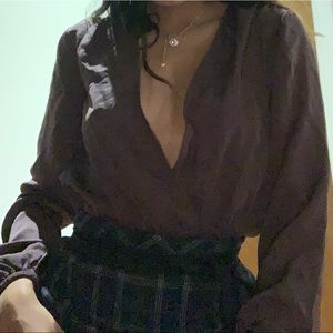 URBAN OUTFITTERS PURPLE BODYSUIT